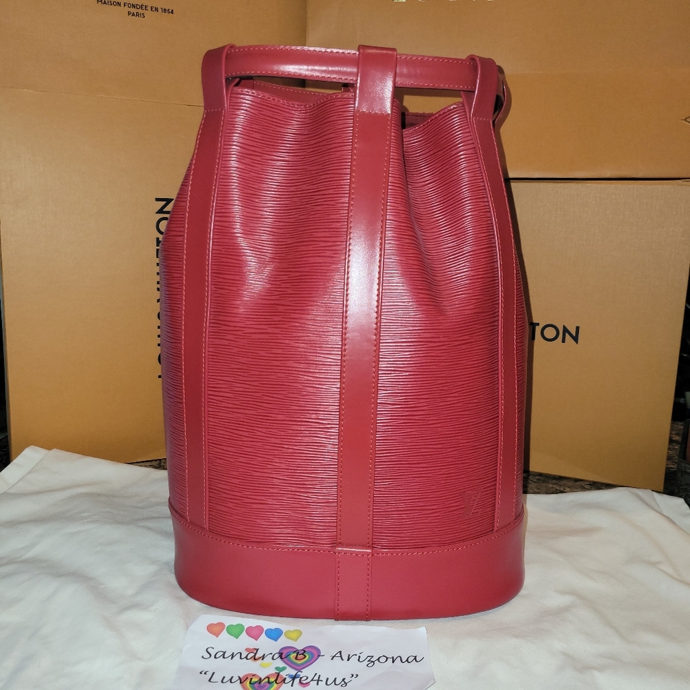 ♥️RARE LOUIS VUITTON EPI RED RANDONNEE PM - COLLECTOR'S CONDITION